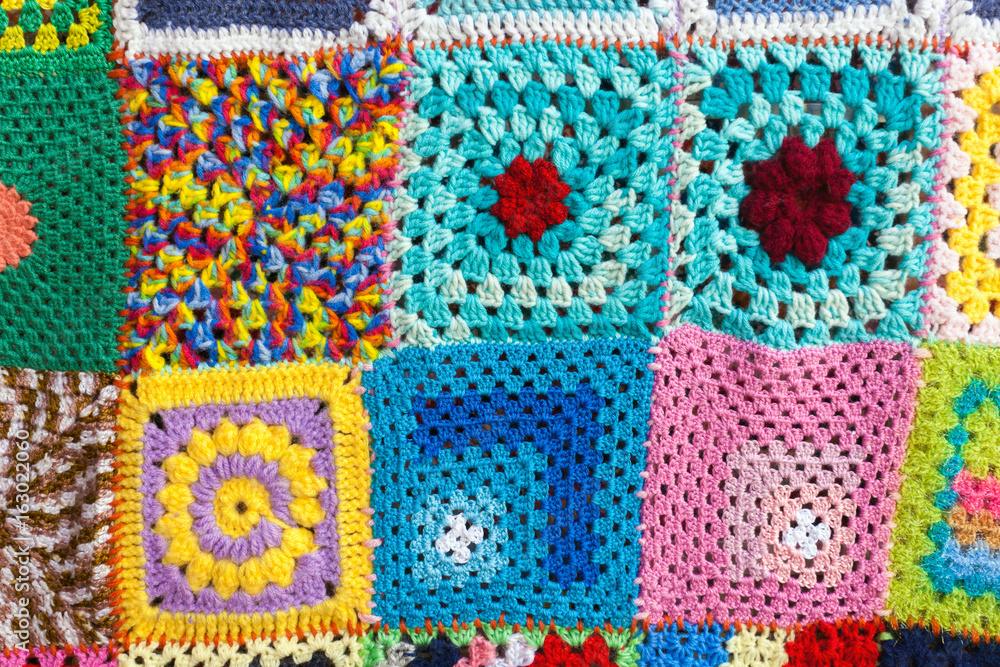 Coloured knitted carpet textile background Coloured knitted carpet textile background