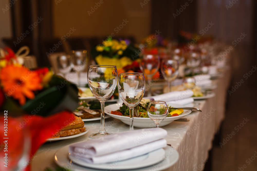 Fototapeta premium banquet table