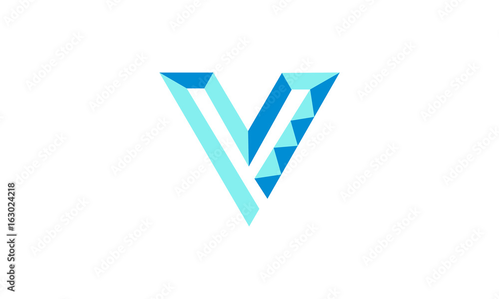 V unique logo V unique logo