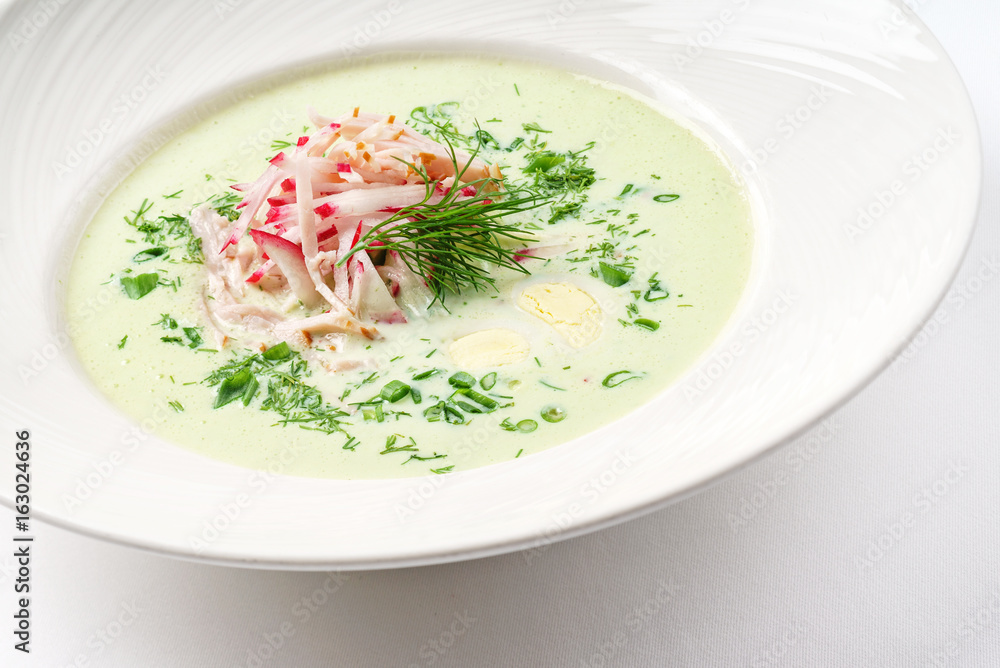 green cold soup green cold soup