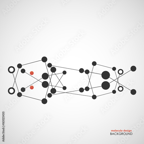 Connection vector abstract figure