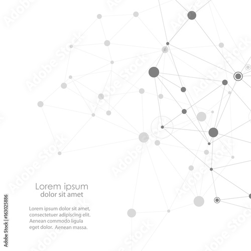 Vector network and connection background for your presentation