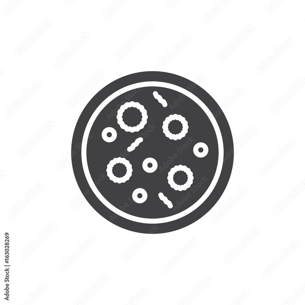 Petri dish icon vector, filled flat sign, solid pictogram isolated on white. Symbol, logo illustration. Pixel perfect graphics Petri dish icon vector, filled flat sign, solid pictogram isolated on white. Symbol, logo illustration. Pixel perfect graphics