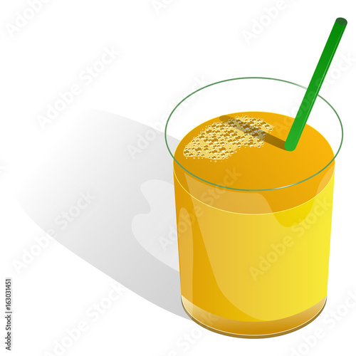 A glass of orange juice for your design