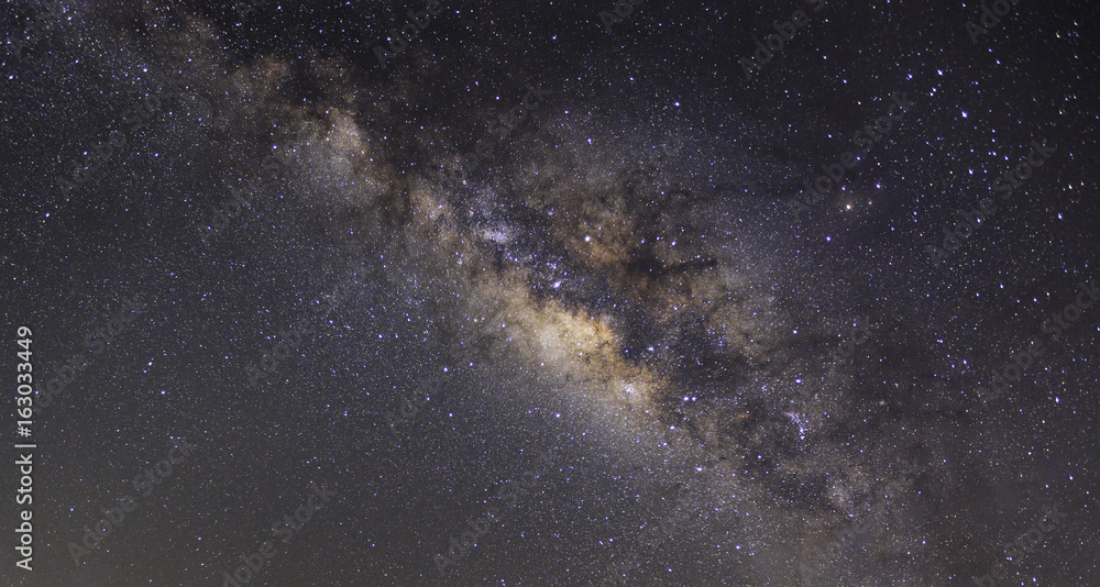 Fototapeta premium Clearly milky way on night sky with a million star