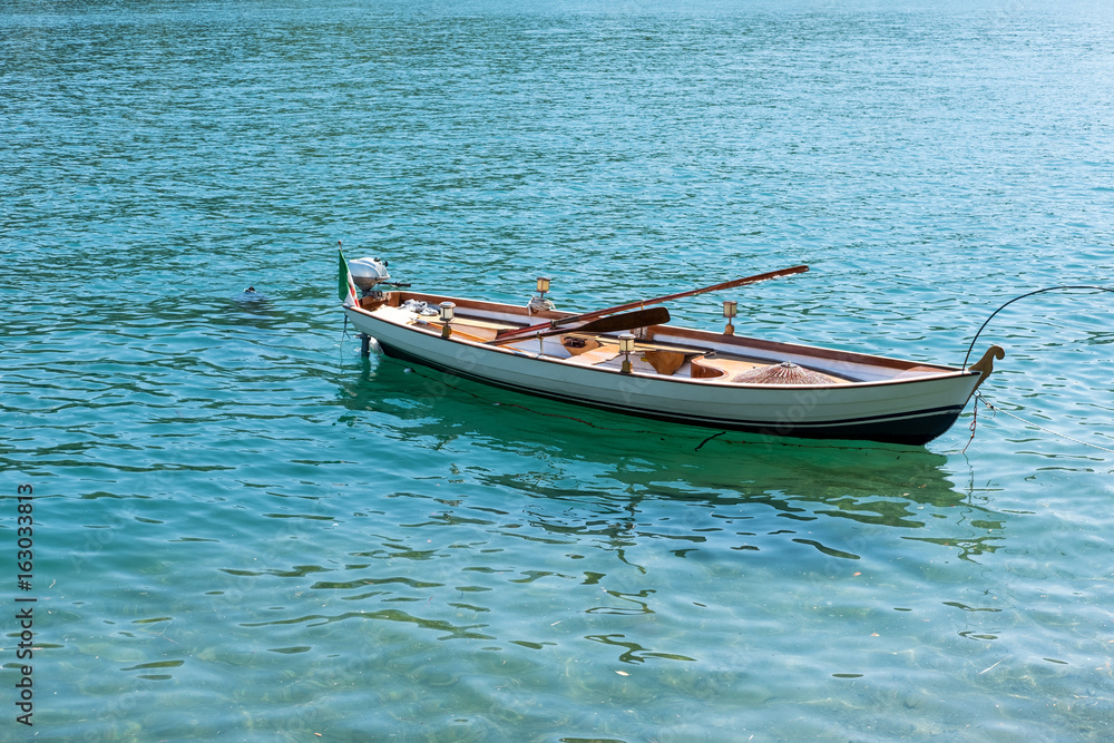 Boat on Lake Como, Italy.