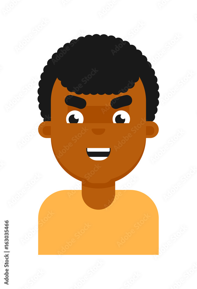 Male man boy black tone people - Avatar & Emoticons Icons