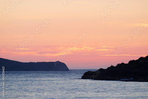 Evening at the sea