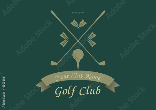 golf club business luxury branding logo vector design