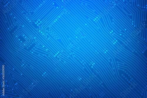 Abstract dark blue background with print circuit board line and dot connection element vector illustration eps10 002