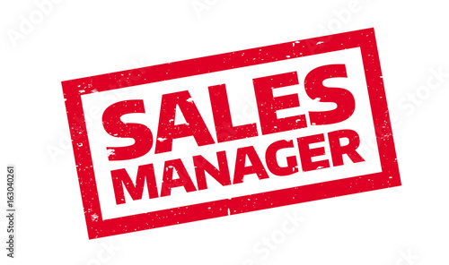 Sales Manager rubber stamp. Grunge design with dust scratches. Effects can be easily removed for a clean, crisp look. Color is easily changed.