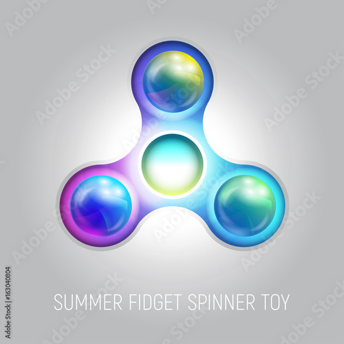 Three blades fidget spinner toy