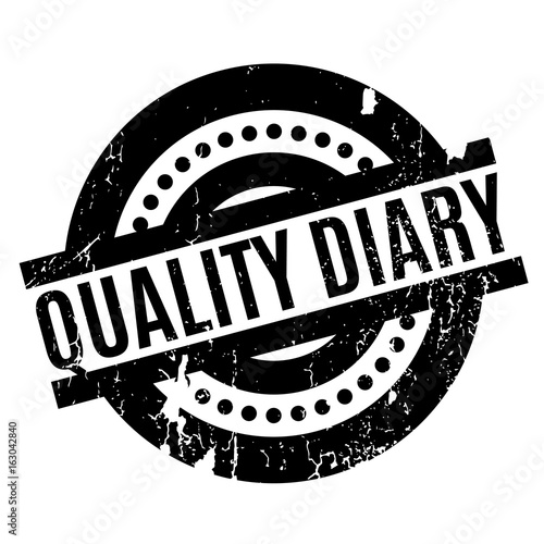 Quality Diary rubber stamp. Grunge design with dust scratches. Effects can be easily removed for a clean, crisp look. Color is easily changed.