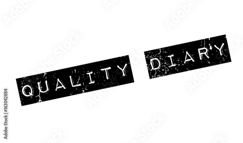 Quality Diary rubber stamp. Grunge design with dust scratches. Effects can be easily removed for a clean, crisp look. Color is easily changed.
