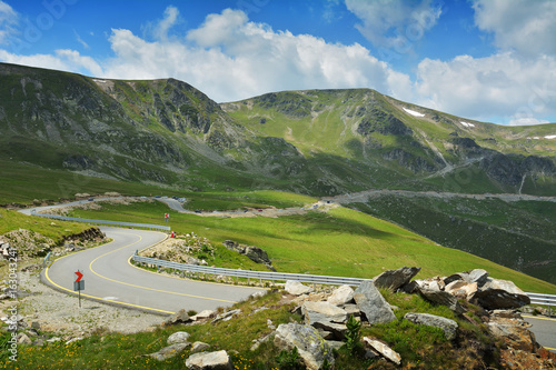 The Carpathian Mountains seen from Transalpina