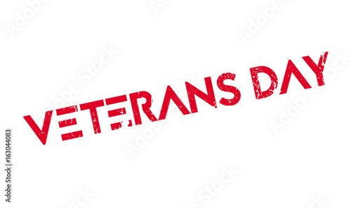 Veterans Day rubber stamp. Grunge design with dust scratches. Effects can be easily removed for a clean, crisp look. Color is easily changed.