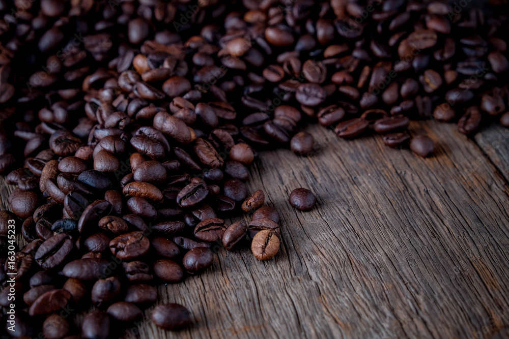 Fototapeta premium Brown coffee bean background