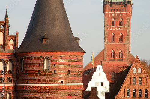 holstentor in lübeck photo