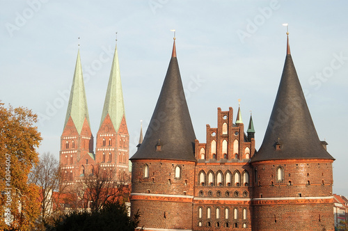 holstentor in lübeck photo