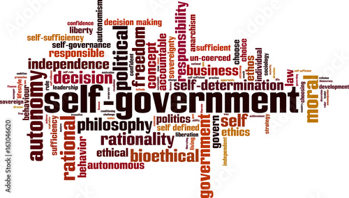 Self-government word cloud