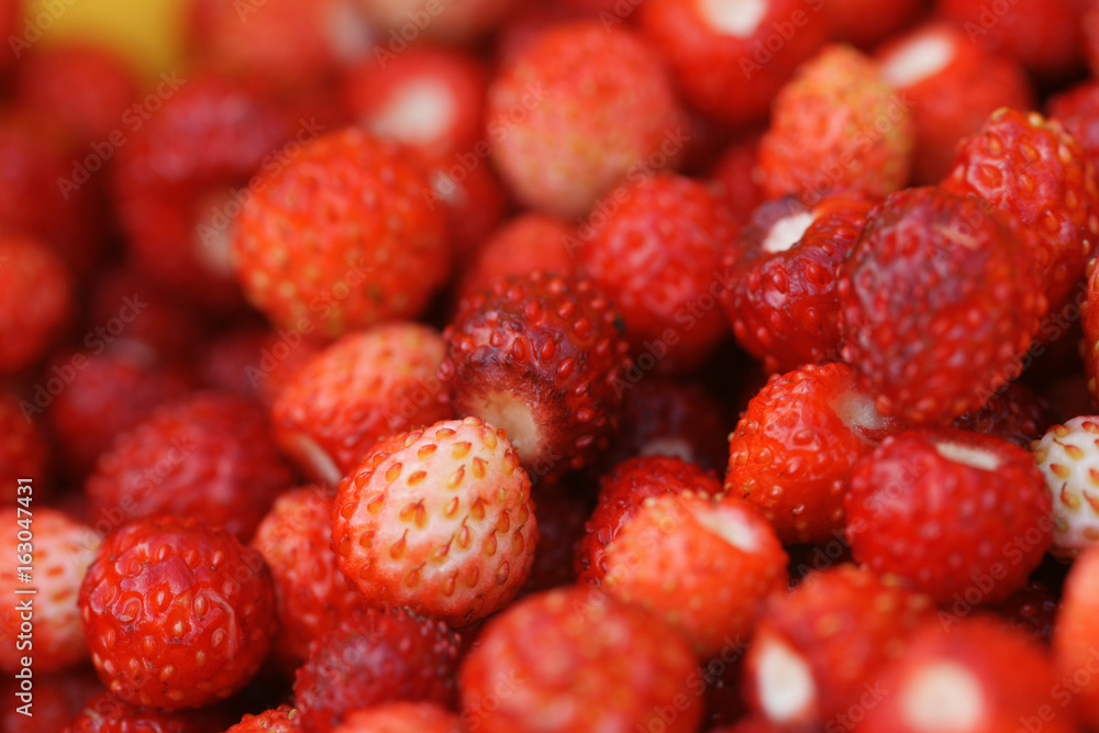 Ripe red strawberry close-up Ripe red strawberry close-up