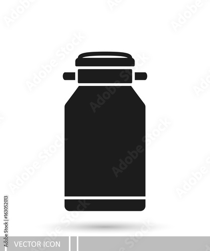 Milk can vector icon