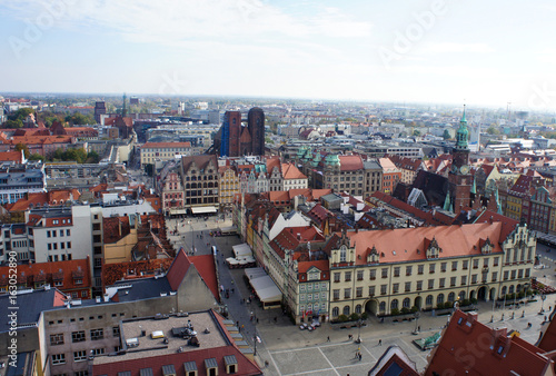 View of Wroclaw (Poland) from St. Mary Magdalene Church