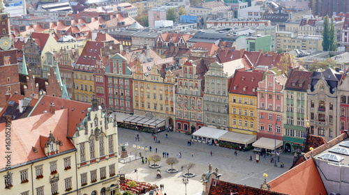 View of Wroclaw (Poland) from St. Mary Magdalene Church