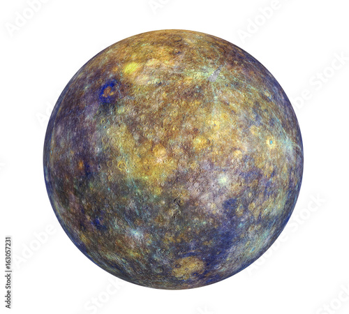 Fototapeta Naklejka Na Ścianę i Meble -  Planet Mercury Isolated