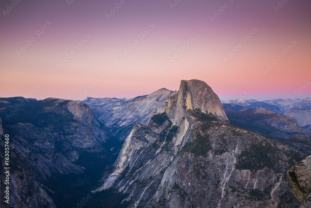 Half Dome at sunset, Yosemite National Park, California, USA