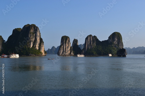 ocean and landscape view at halong bay