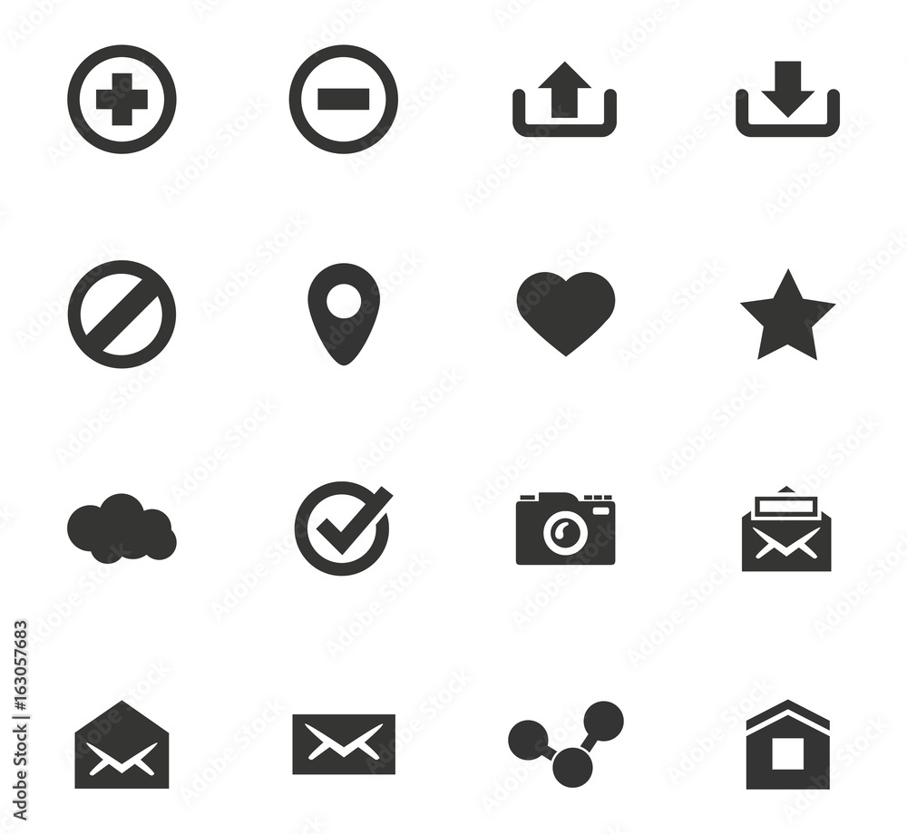User Interface icons set User Interface icons set