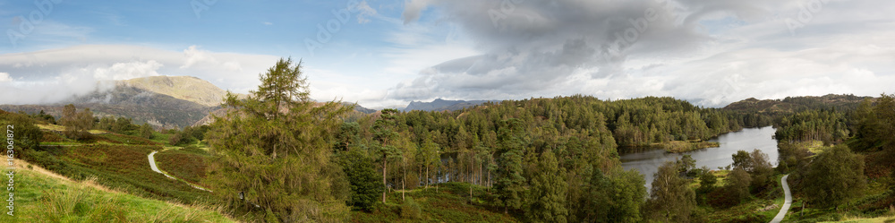 View over Tarn Hows in English Lake District View over Tarn Hows in English Lake District