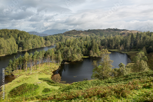 View over Tarn Hows in English Lake District