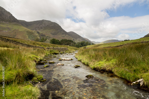 Rocky stream leads towards Buttermere