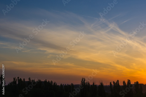 landscape with dramatic light