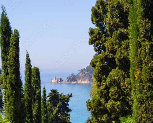 Sea view from the Gardens of St. Clotilde de Lloret © Mariia