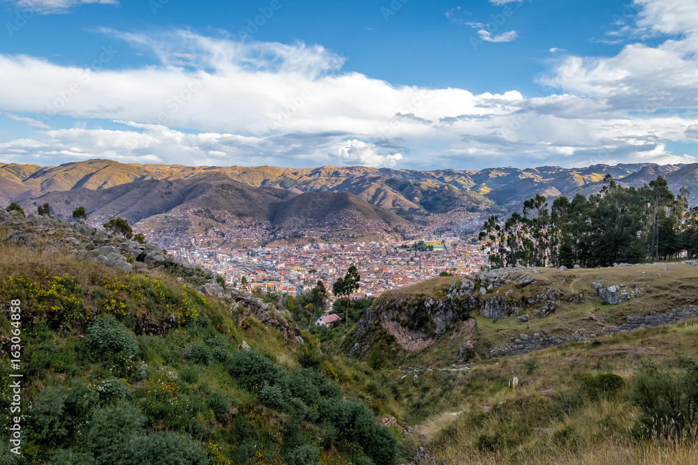 Aerial view of Cusco city - Cusco, Peru