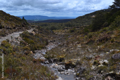 Landscape with mountains in New Zealand