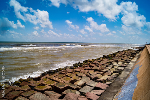 Wallpaper Mural Sea wall in Galveston, Texas, USA Torontodigital.ca