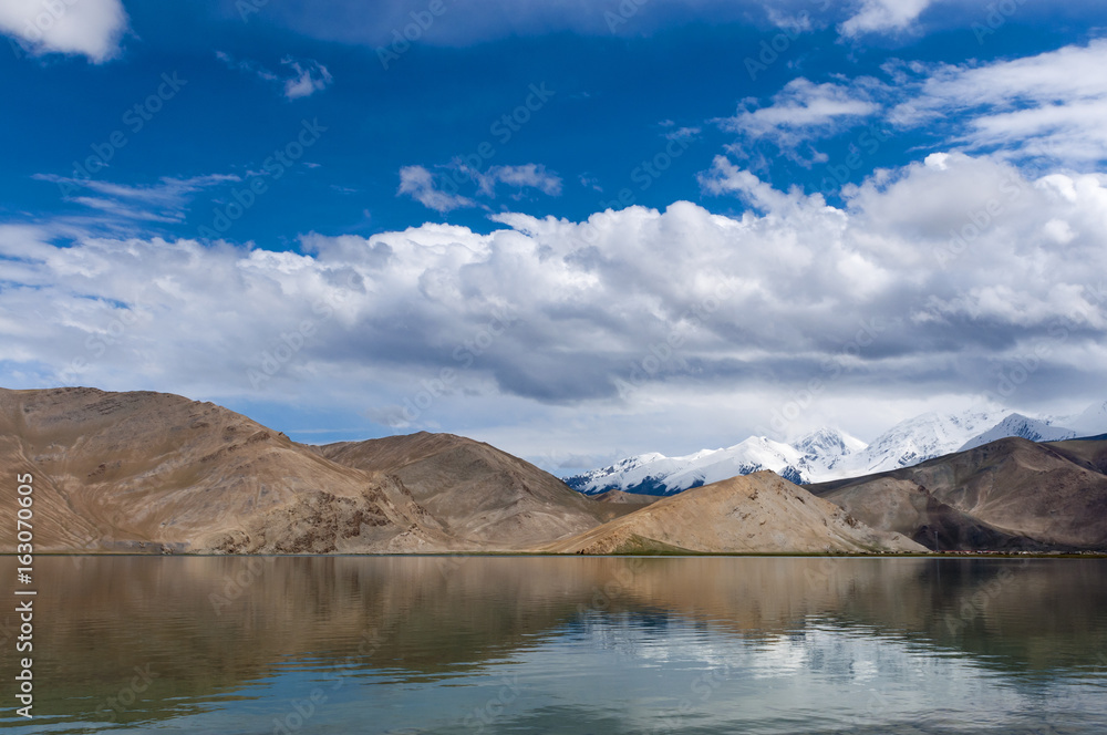 The Karakul Lake in the province of Xinjiang in Northwestern China; Concept for travel in China