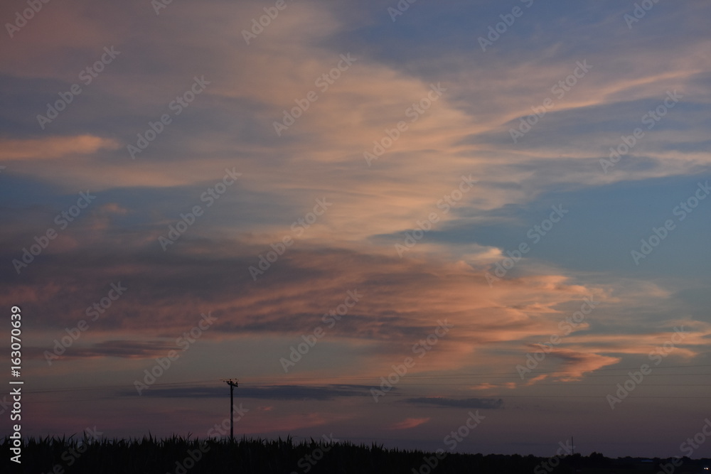 Unique Clouds in the Dusk Skyline