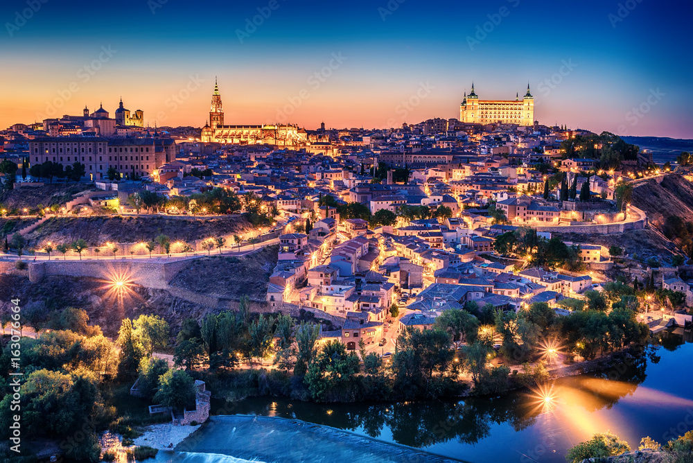 Aerial Top View Of Toledo, Historical Capital City Of Spain Stock Photo |  Adobe Stock