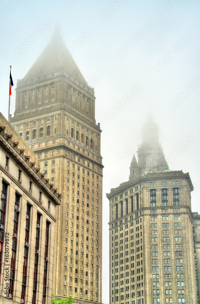 Thurgood Marshall United States Courthouse and Manhattan Municipal Building in New York City