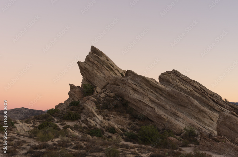 Vasquez Rocks Natural Area Park. Located in the Sierra Pelona Mountains in Southern California United States. This geological feature has been used in many movies and commercials.