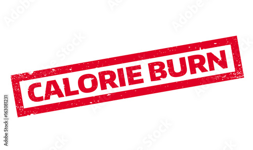 Calorie Burn rubber stamp. Grunge design with dust scratches. Effects can be easily removed for a clean, crisp look. Color is easily changed.