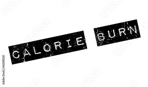 Calorie Burn rubber stamp. Grunge design with dust scratches. Effects can be easily removed for a clean, crisp look. Color is easily changed.