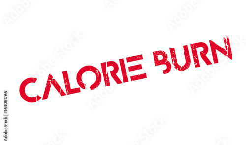Calorie Burn rubber stamp. Grunge design with dust scratches. Effects can be easily removed for a clean, crisp look. Color is easily changed.