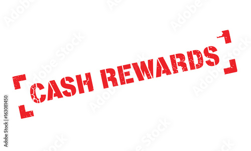 Cash Rewards rubber stamp. Grunge design with dust scratches. Effects can be easily removed for a clean, crisp look. Color is easily changed.