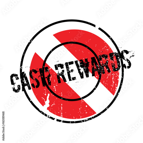 Cash Rewards rubber stamp. Grunge design with dust scratches. Effects can be easily removed for a clean, crisp look. Color is easily changed.